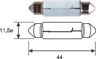 Kvēlspuldze, Numura apgaismojuma lukturis MAGNETI MARELLI 009461200000