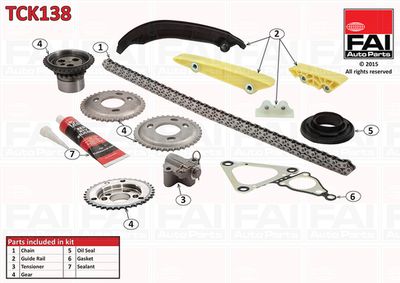 Комплект цели привода распредвала FAI AUTOPARTS TCK138