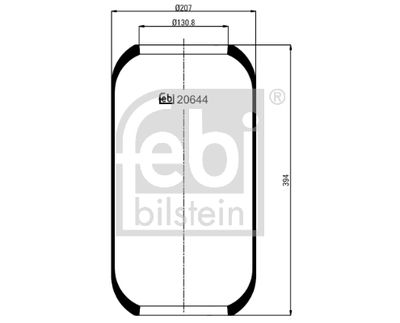 Pneimoatsperes spilvens, Pneimopiekare FEBI BILSTEIN 20644
