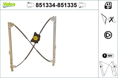 Стеклоподъемник VALEO 851334