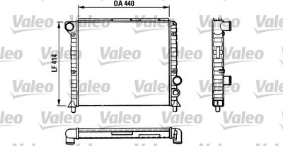 Радиатор, охлаждение двигателя VALEO 811389