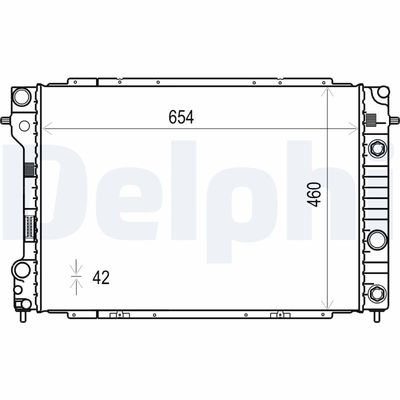 Radiators, Motora dzesēšanas sistēma DELPHI TSP0524010