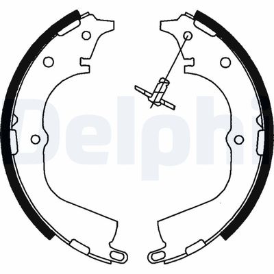 Bremžu loku komplekts DELPHI LS1744