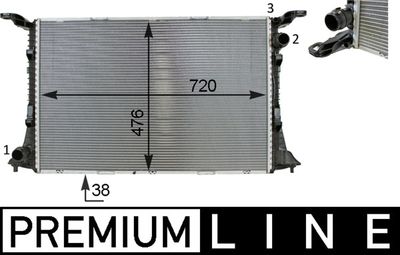 Radiators, Motora dzesēšanas sistēma MAHLE CR82000P