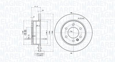 Тормозной диск MAGNETI MARELLI 360406056401