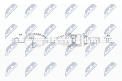 Приводной вал NTY NPW-AR-022