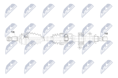 Приводной вал NTY NPW-BM-244
