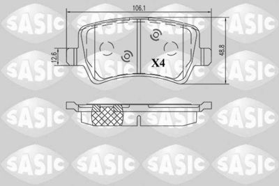 Bremžu uzliku kompl., Disku bremzes SASIC 6216160