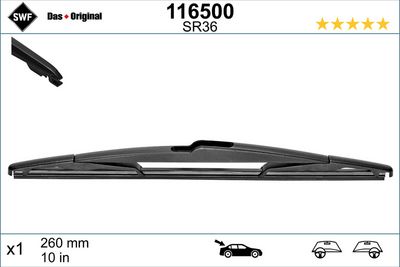 Stikla tīrītāja slotiņa SWF 116500