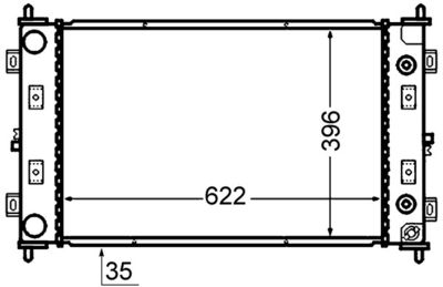 Radiators, Motora dzesēšanas sistēma MAHLE CR 1425 000S