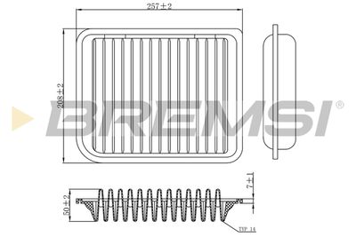 Воздушный фильтр BREMSI FA1186
