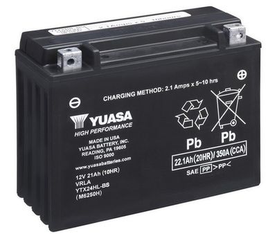 Startera akumulatoru baterija YUASA YTX24HL-BS