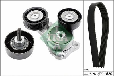 Ķīļrievu siksnu komplekts Schaeffler INA 529 0376 10