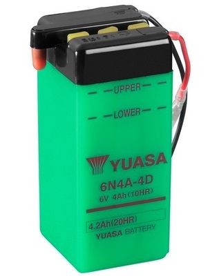 Startera akumulatoru baterija YUASA 6N4A-4D