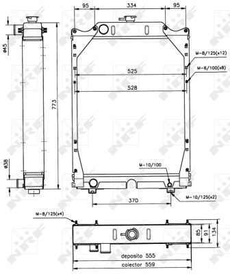 Radiators, Motora dzesēšanas sistēma NRF 52122