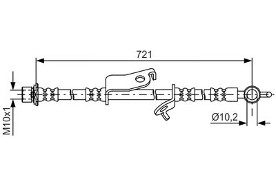Тормозной шланг BOSCH 1 987 481 635