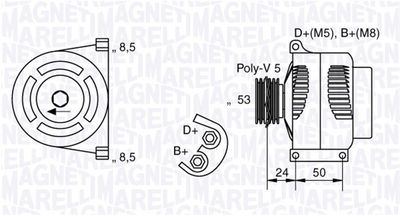 Ģenerators MAGNETI MARELLI 063377008010
