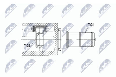 Шарнирный комплект, приводной вал NTY NPW-MZ-049