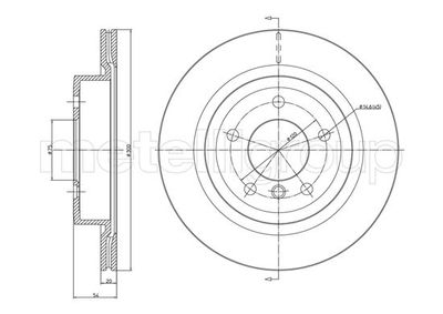 Тормозной диск METELLI 23-1399C