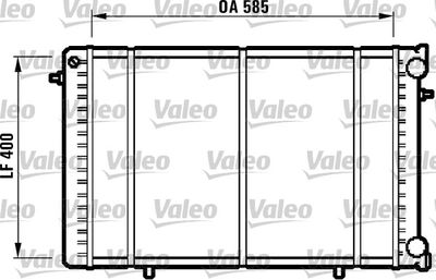Radiators, Motora dzesēšanas sistēma VALEO 732608