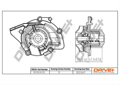 Водяной насос, охлаждение двигателя Dr!ve+ DP2310.10.122