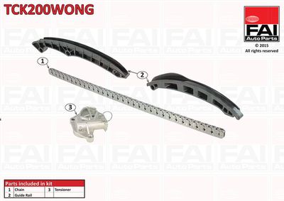Sadales vārpstas piedziņas ķēdes komplekts FAI AUTOPARTS TCK200WONG