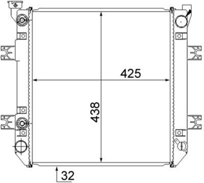 Radiators, Motora dzesēšanas sistēma MAHLE CR 871 000S