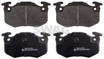 Bremžu uzliku kompl., Disku bremzes SWAG 60 91 6189