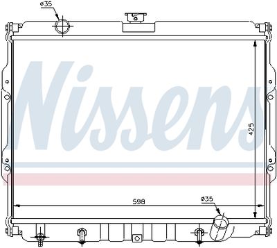 Radiators, Motora dzesēšanas sistēma NISSENS 67047