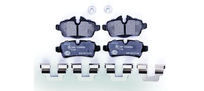 Bremžu uzliku kompl., Disku bremzes HELLA 8DB 355 013-661