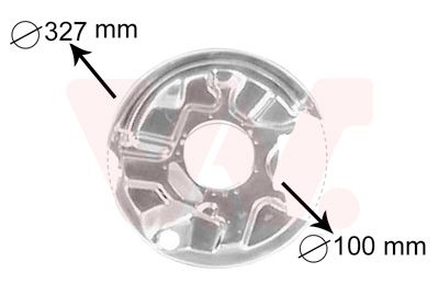 Dubļu sargs, Bremžu disks VAN WEZEL 3024373