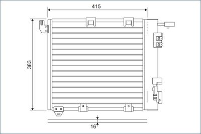 Конденсатор, кондиционер VALEO 817506