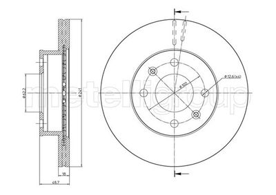 Тормозной диск METELLI 23-0926C