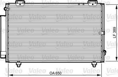 Конденсатор, кондиционер VALEO 814238