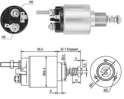 Ievilcējrelejs, Starteris MAGNETI MARELLI 940113050049