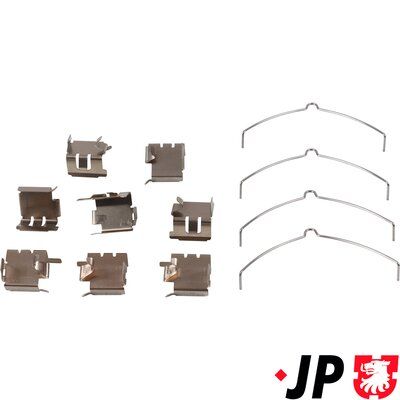 Piederumu komplekts, Disku bremžu uzlikas JP GROUP 4864003610