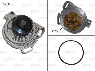 Ūdens sūknis, dzinēja dzesēšana VALEO 506130