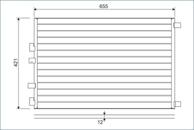 Конденсатор, кондиционер VALEO 818002