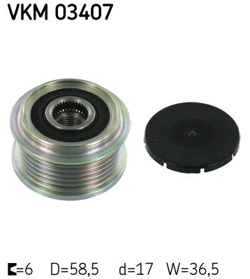 Механизм свободного хода генератора SKF VKM 03407