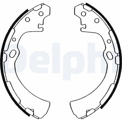 Комплект тормозных колодок DELPHI LS1505