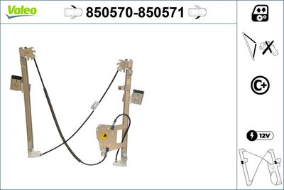 Стеклоподъемник VALEO 850570