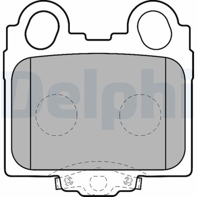 Комплект тормозных колодок, дисковый тормоз DELPHI LP1510