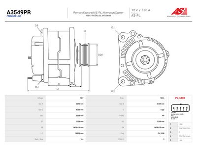 Генератор AS-PL A3549PR