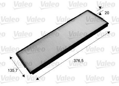 Filtrs, Salona telpas gaiss VALEO 716052