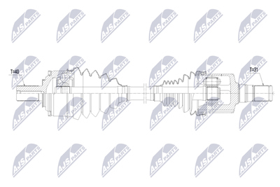 Приводной вал NTY NPW-VV-176