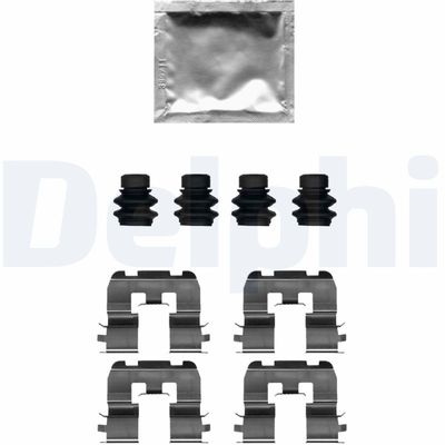 Комплектующие, колодки дискового тормоза DELPHI LX0690