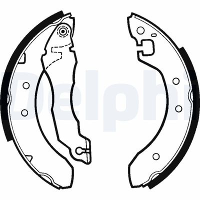 Bremžu loku komplekts DELPHI LS1269