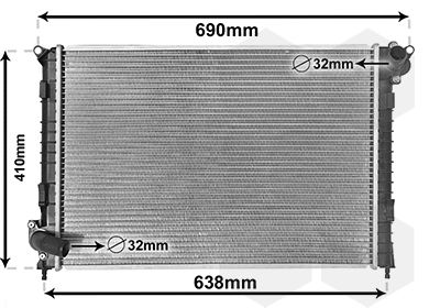 Radiators, Motora dzesēšanas sistēma VAN WEZEL 06002314