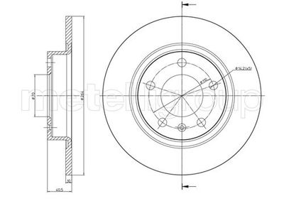 Тормозной диск METELLI 23-0890C