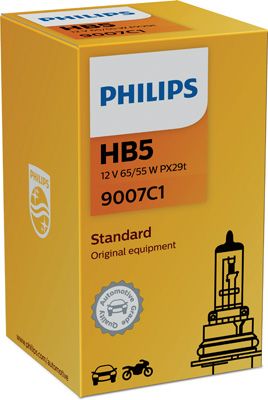 PHILIPS 9007C1 Kvēlspuldze, Tālās gaismas lukturis